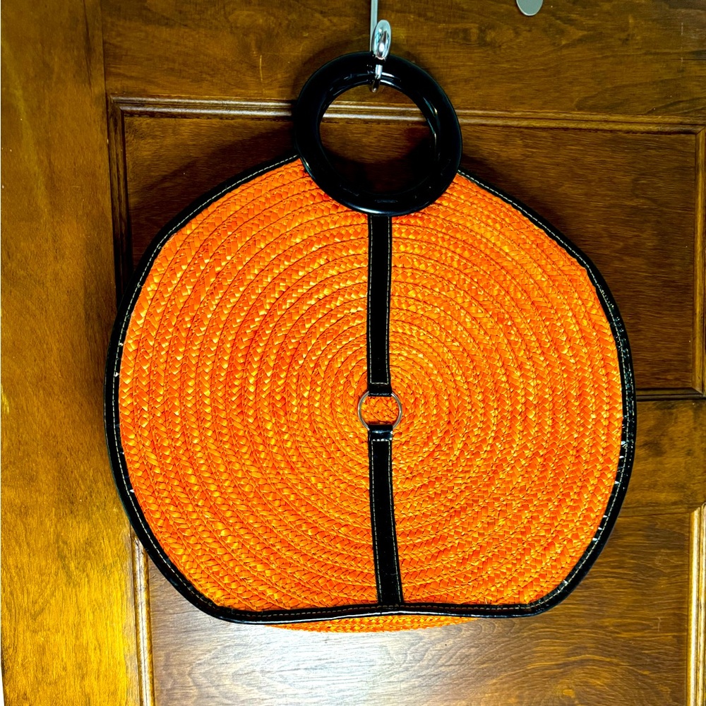 Elegant straw bag - Orange 🍊